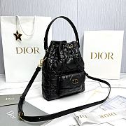 Fortok Dior Bucket Bag Black 14*15*7cm - 3