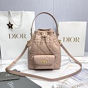 Fortok Dior Bucket Bag Salmon Color 14*15*7cm - 1