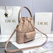 Fortok Dior Bucket Bag Salmon Color 14*15*7cm - 5