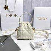 Fortok Dior Bucket Bag White 14*15*7cm - 6