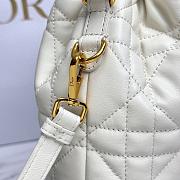 Fortok Dior Bucket Bag White 20cm*24cm*9cm - 3