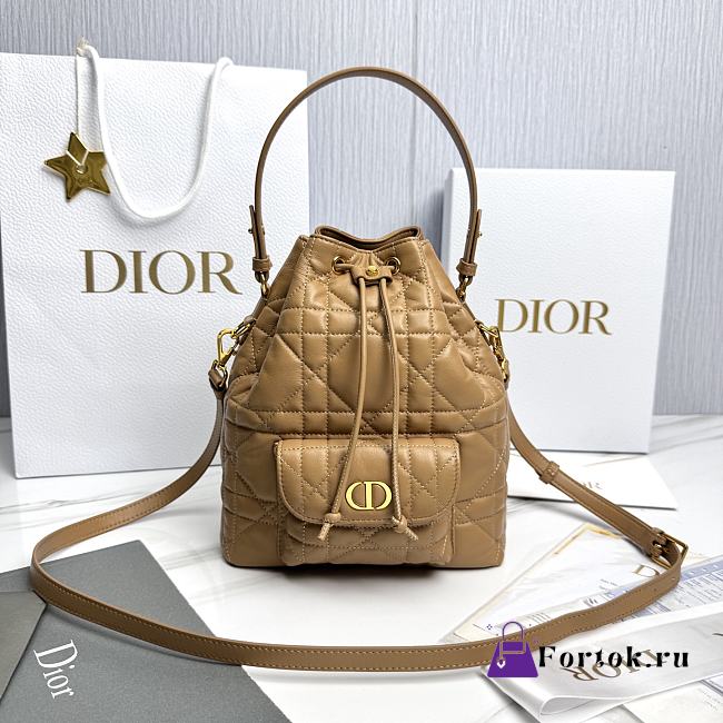 Fortok Dior Bucket Bag Brown 20cm*24cm*9cm - 1