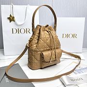 Fortok Dior Bucket Bag Brown 20cm*24cm*9cm - 6