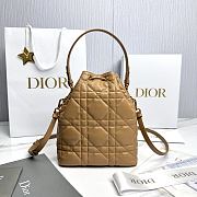 Fortok Dior Bucket Bag Brown 20cm*24cm*9cm - 4