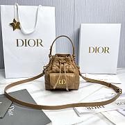 Fortok Dior Bucket Bag Brown 14*15*7cm - 1