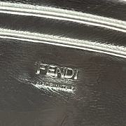 Fortok Fendi Baguette FF Logo Bag in Silver 19×4×12cm  - 6