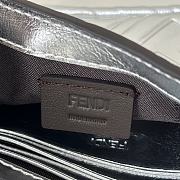 Fortok Fendi Baguette FF Logo Bag in Silver 19×4×12cm  - 4