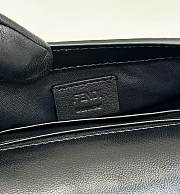 Fortok Fendi Baguette FF Logo Black Bag In Gold Hardware 19×4×12cm  - 6