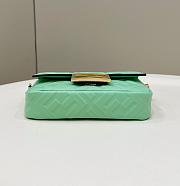 Fortok Fendi Baguette FF Logo Green Bag 19×4×12cm  - 6
