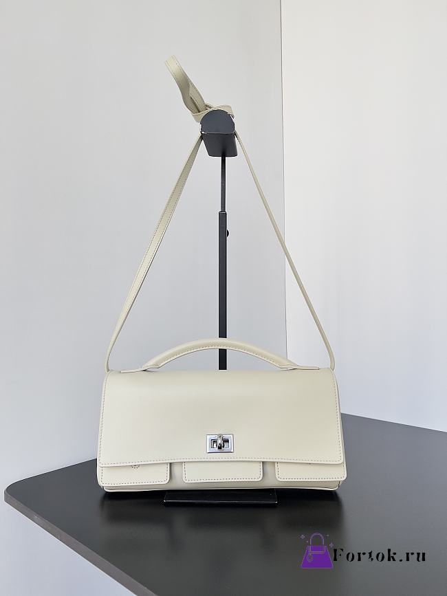 Fortok Balenciaga Bel Air Clutch White 26.9 x 13.9 x 5.3 cm - 1