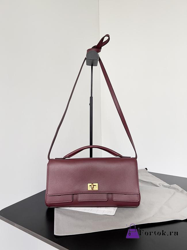 Fortok Balenciaga Bel Air Clutch Rouge 26.9 x 13.9 x 5.3 cm - 1