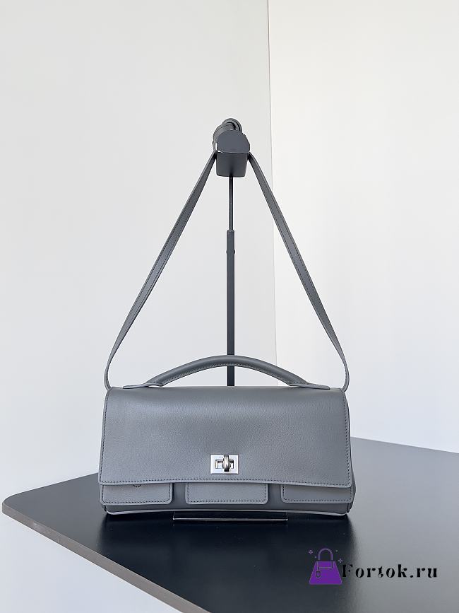 Fortok Balenciaga Bel Air Clutch Grey 26.9 x 13.9 x 5.3 cm - 1