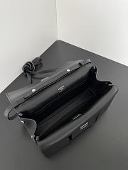 Fortok Balenciaga Bel Air Clutch Black With Silver Hardware 26.9 x 13.9 x 5.3 cm - 5
