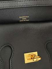 Fortok Balenciaga Bel Air Clutch Black With Gold Hardware 26.9 x 13.9 x 5.3 cm - 2