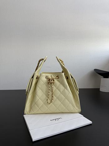 Fortok Chanel 25 Yellow Caviar Leather Bag 40*30*15cm