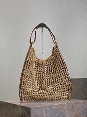Fortok Saint Laurent Oxalis Raffia Shoulder Bag 37×40×3cm - 1