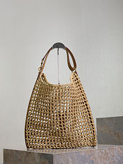 Fortok Saint Laurent Oxalis Raffia Shoulder Bag 37×40×3cm - 2