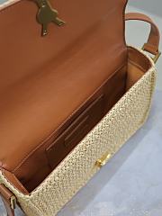 Fortok Saint Laurent Solferino Raffia Crossbody Bag 23×16×6cm - 5