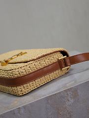 Fortok Saint Laurent Solferino Raffia Crossbody Bag 23×16×6cm - 4