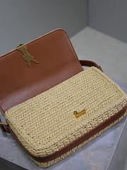 Fortok Saint Laurent Solferino Raffia Crossbody Bag 23×16×6cm - 3