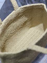 Fortok Saint Laurent Tote Women in Raffia Brown 41-50×43×17cm - 5