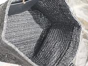 Fortok Saint Laurent Tote Women in Raffia Black 41-50×43×17cm - 6