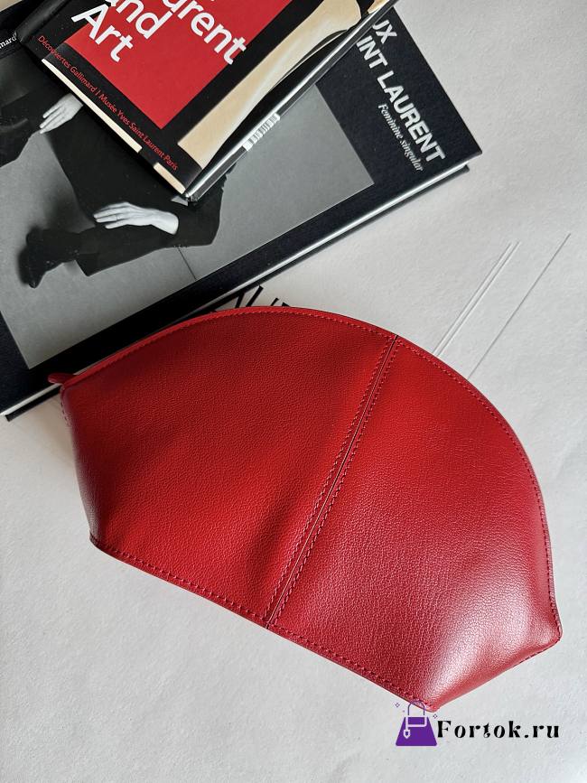 Fortok The Row Mel Clutch in Leather Red 27 x 14 x 5 cm - 1