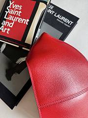 Fortok The Row Mel Clutch in Leather Red 27 x 14 x 5 cm - 6