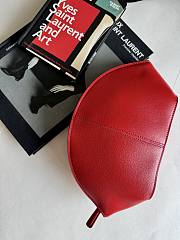 Fortok The Row Mel Clutch in Leather Red 27 x 14 x 5 cm - 4