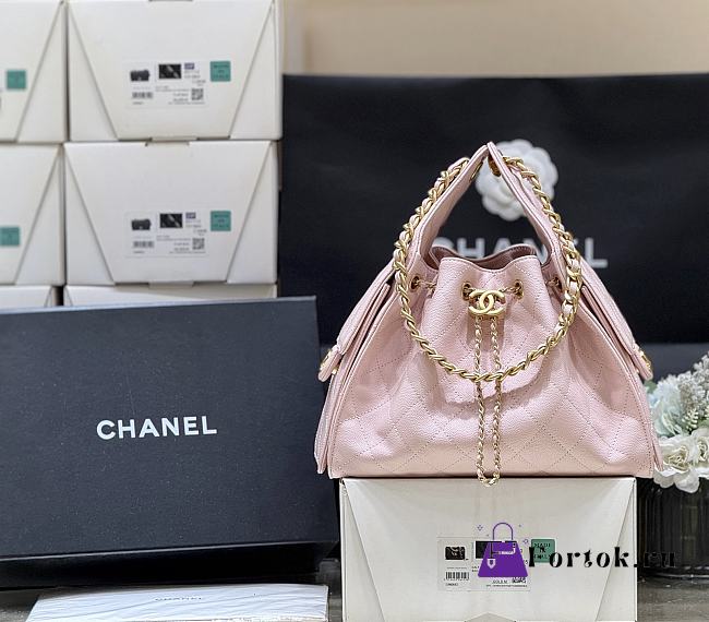 Fortok Chanel 25 Pink Caviar Bag 30 x 26 x 14cm  - 1