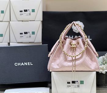 Fortok Chanel 25 Pink Caviar Bag 30 x 26 x 14cm 