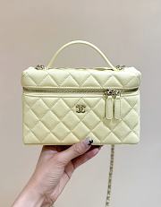 Fortok Chanel 25C LP Box Bag Caviar Yellow 14*19*5cm - 6