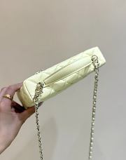 Fortok Chanel 25C LP Box Bag Caviar Yellow 14*19*5cm - 5