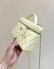 Fortok Chanel 25C LP Box Bag Caviar Yellow 14*19*5cm - 3