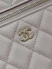 Fortok Chanel 25C LP Box Bag Caviar Beige 14*19*5cm - 5