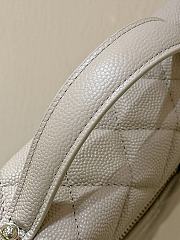 Fortok Chanel 25C LP Box Bag Caviar Beige 14*19*5cm - 4
