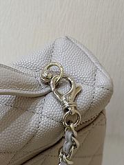 Fortok Chanel 25C LP Box Bag Caviar Beige 14*19*5cm - 2