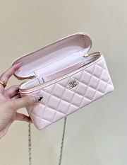 Fortok Chanel 25C LP Box Bag Caviar Pink 14*19*5cm - 4