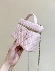 Fortok Chanel 25C LP Box Bag Caviar Pink 14*19*5cm - 3
