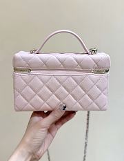 Fortok Chanel 25C LP Box Bag Caviar Pink 14*19*5cm - 2