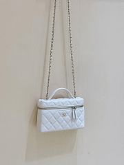 Fortok Chanel 25C LP Box Bag Caviar White 14*19*5cm - 3