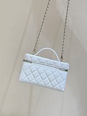 Fortok Chanel 25C LP Box Bag Caviar White 14*19*5cm - 4