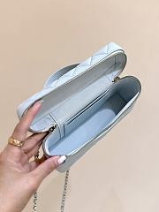 Fortok Chanel 25C LP Box Bag Caviar Blue 14*19*5cm - 6