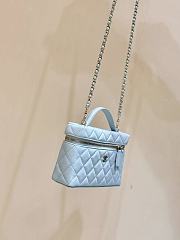 Fortok Chanel 25C LP Box Bag Caviar Blue 14*19*5cm - 5
