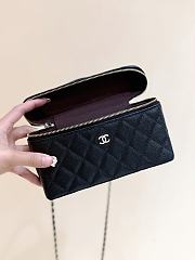Fortok Chanel 25C LP Box Bag Caviar Black 14*19*5cm - 3