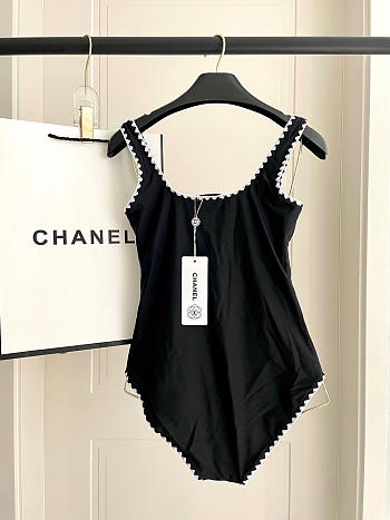 Fortok Chanel Swimsuit Black 03
