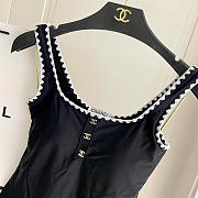 Fortok Chanel Swimsuit Black 03 - 6