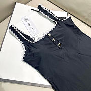 Fortok Chanel Swimsuit Black 03 - 4