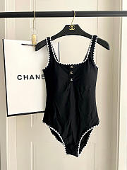 Fortok Chanel Swimsuit Black 03 - 2