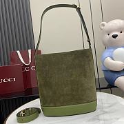 Fortok Gucci 73 Mini Suede Shoulder Bag Green 26 x 27.5 x 11.5 cm - 2